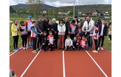 Inauguration notre piste d'athlétisme